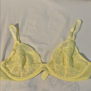 Free people yellow lace bra